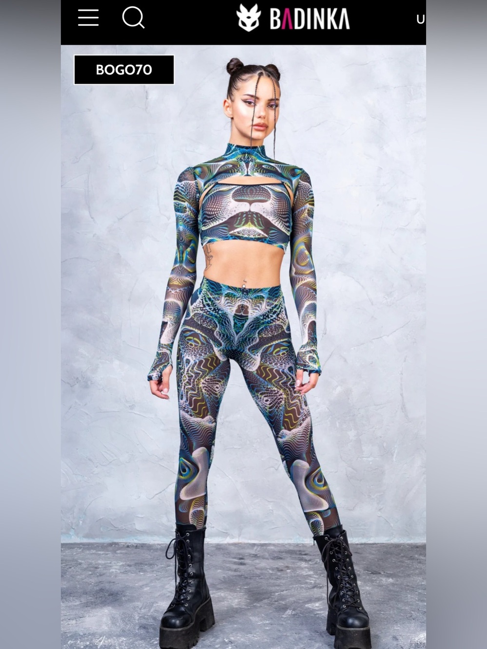 💥Badinka Vapor  Trance Mesh 3 Piece Shrug Set💥